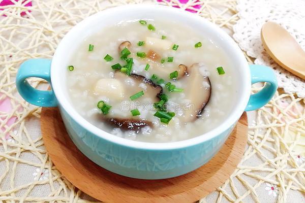 干贝香菇粥的做法图解10