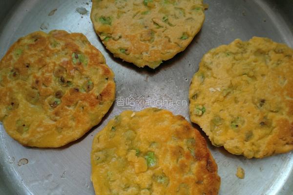 榆钱玉米面饼的做法图解6