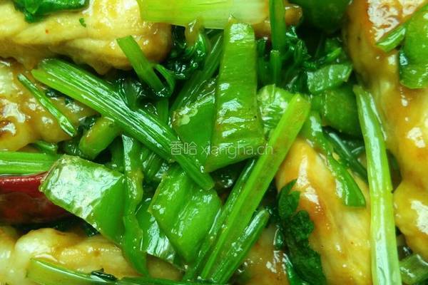 香菜青椒小炒肉的做法图解5