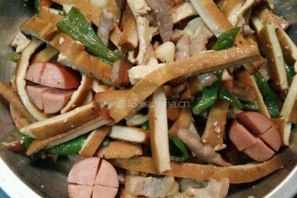 豆干炒肉的做法图解9