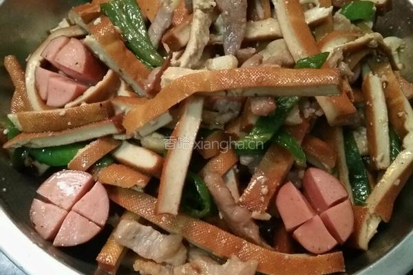 豆干炒肉的做法图解8
