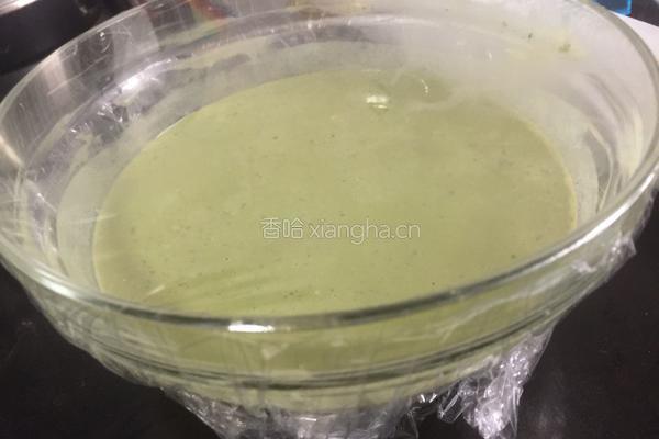 抹茶雪媚娘的做法图解3
