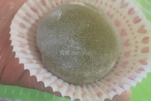 抹茶雪媚娘的做法图解11
