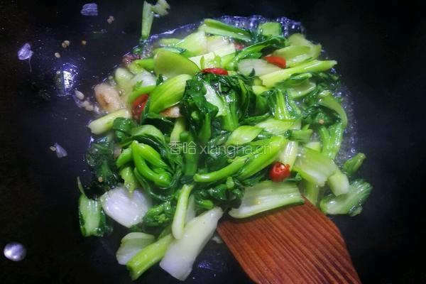 五分钟少油芥菜挂蛋(๑❛ᴗ❛๑)的做法图解5