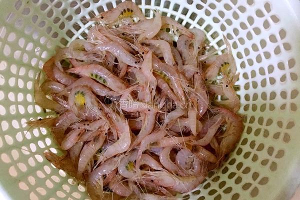 盐水白米虾的做法图解1