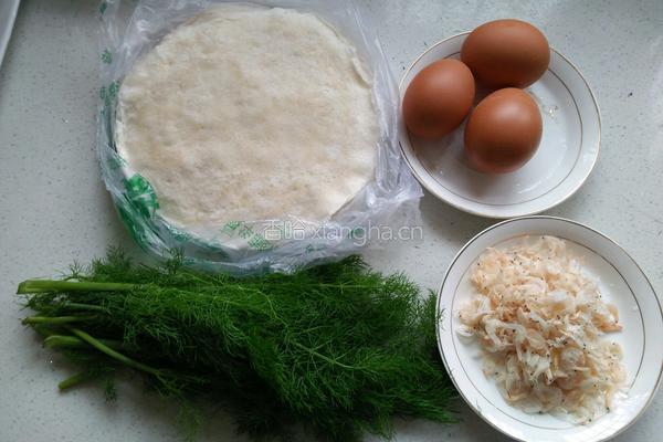 茴香鸡蛋春卷的做法图解3