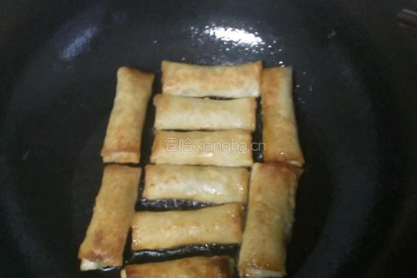 茴香鸡蛋春卷的做法图解12