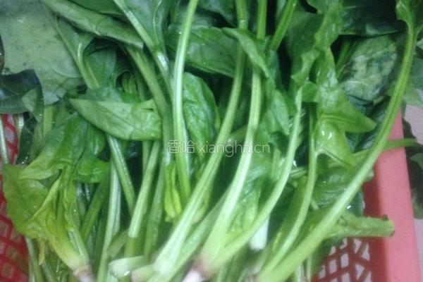 凉拌菠菜的做法图解1