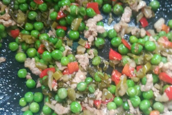 酸菜肉沫豌豆的做法图解13