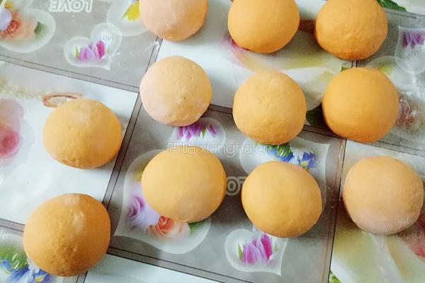 仿真橘子馒头的做法图解6