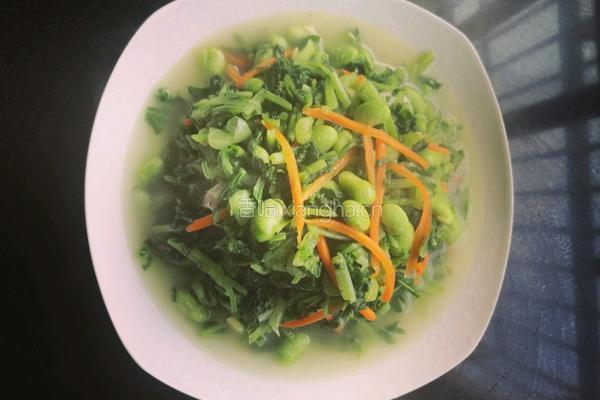 毛豆萝卜梗的做法图解8