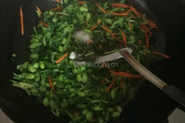 毛豆萝卜梗的做法图解7