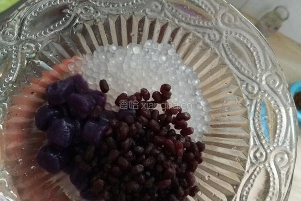木瓜芋圆牛奶西米露的做法图解3