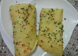 鸡蛋彩色面饼