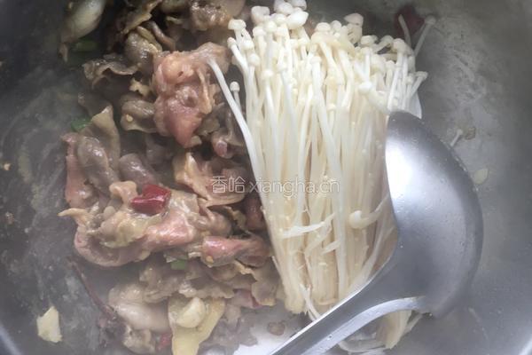 爆香金针肥牛的做法图解4
