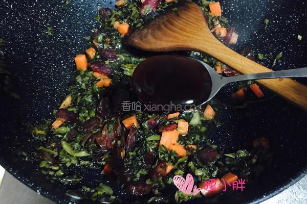 雪菜香肠焖饭的做法图解7