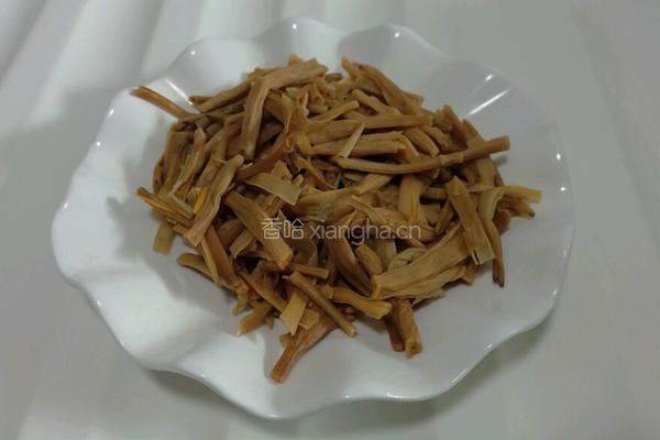 黄花菜小葱炒肉的做法图解5