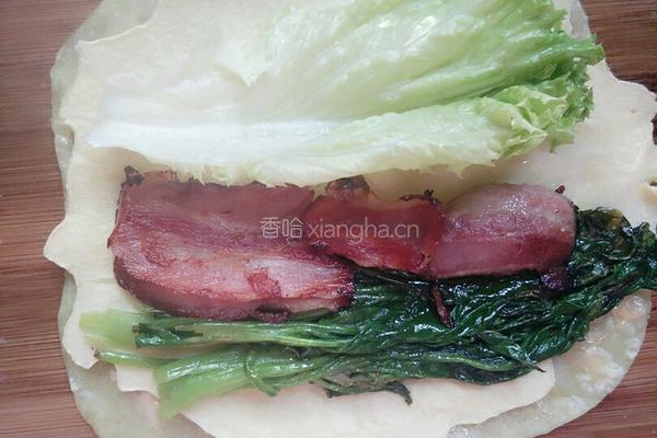 蔬菜培根鸡蛋卷饼的做法图解11