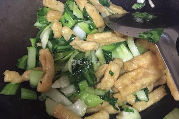 油豆腐青菜的做法图解4