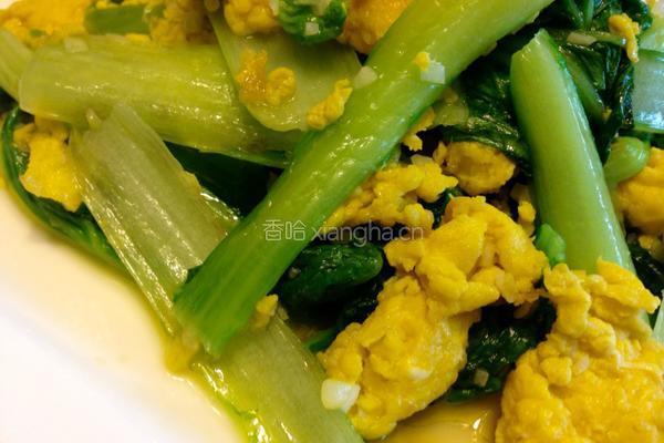 蒜香蛋小白菜的做法图解9