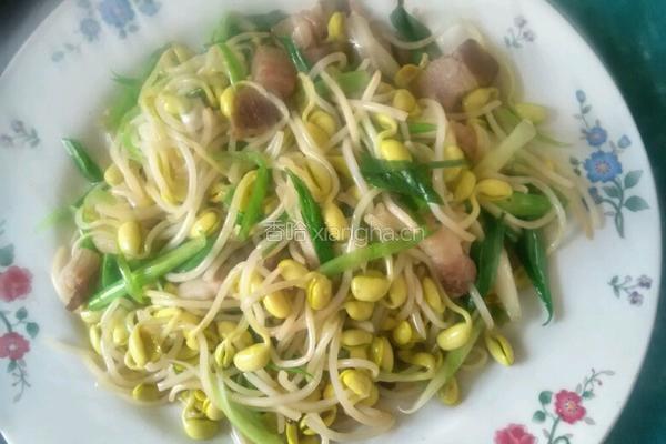 豆芽蒜苗五花肉的做法图解11