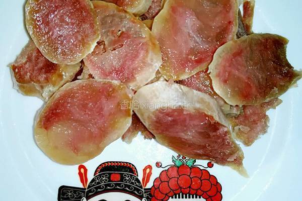 豌豆香菇炒腊肠的做法图解3