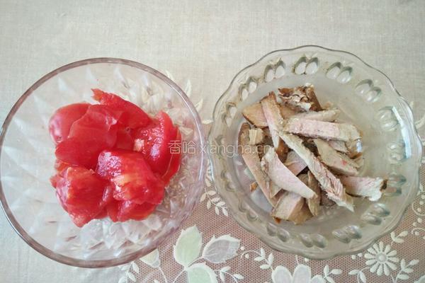 腊肉炒饼的做法图解3