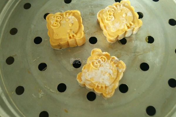 豆沙红薯糯米饼的做法图解11