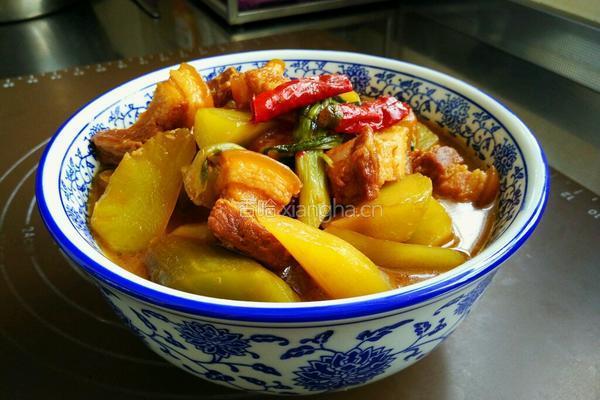莴苣烧大肉的做法图解14