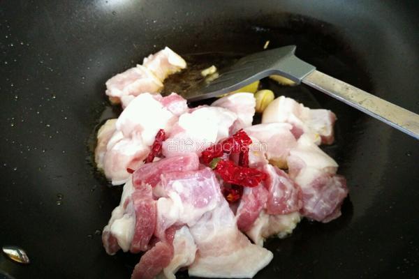 莴苣烧大肉的做法图解5