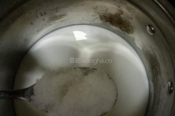 火龙果牛奶布丁的做法图解4