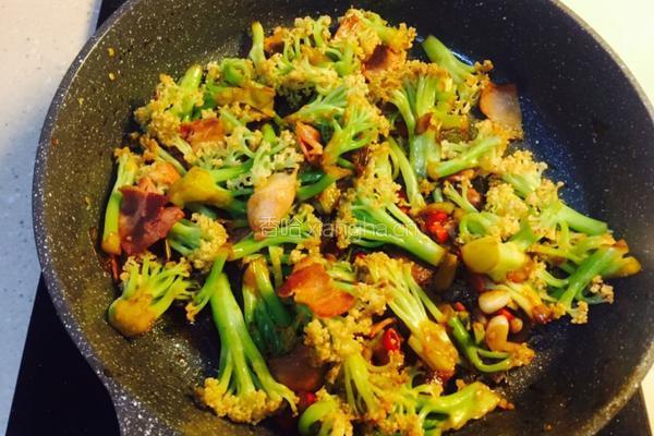 小炒培根菜花的做法图解18