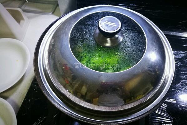 咸鸡肉炒芥菜的做法图解7