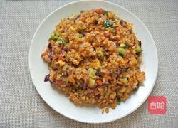 辣酱芝士炒饭的做法图解8