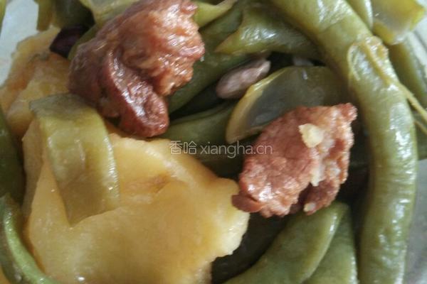 红烧肉炖豆角土豆的做法图解8