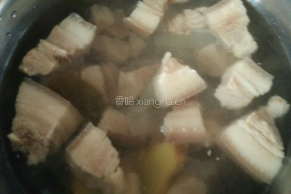 红烧肉炖豆角土豆的做法图解3