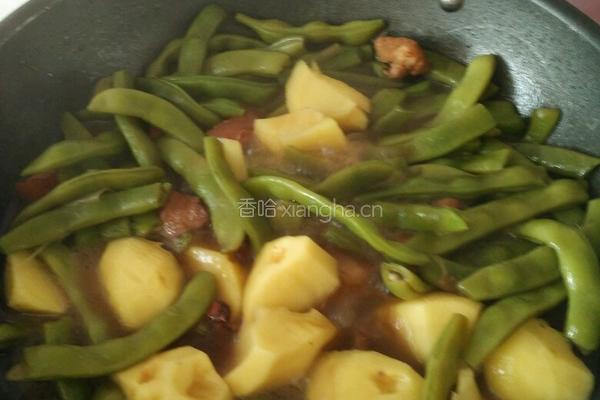 红烧肉炖豆角土豆的做法图解7