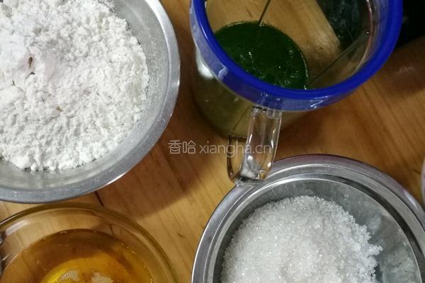 菠菜蛋糕()和这个春天更配哦的做法图解1