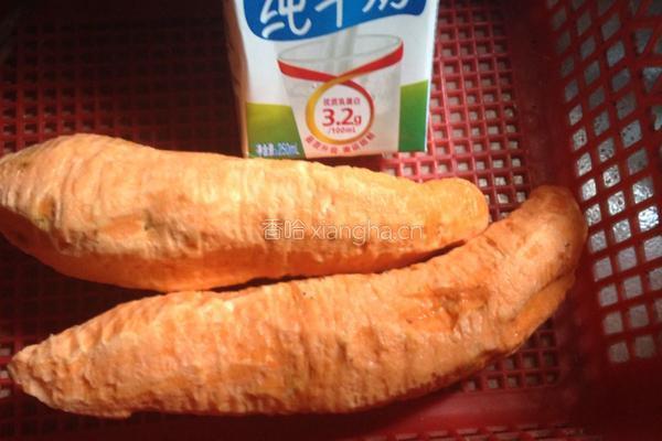 炸红薯丸子的做法图解1