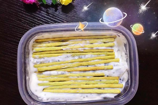 抹茶香草饼干盒子的做法图解6