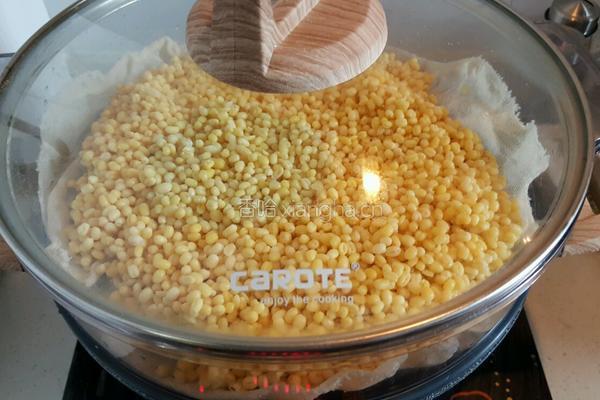 手工绿豆糕(奶香味)的做法图解2