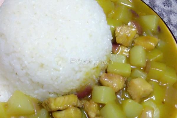可心咖喱鸡肉黄金饭的做法图解4