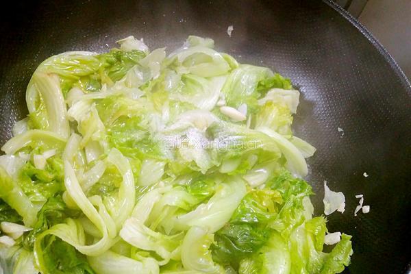 农家炒生菜的做法图解6