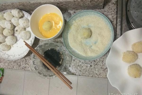 土豆泥豆沙丸子的做法图解6