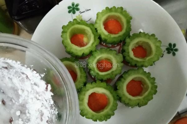 苦瓜酿肉的做法图解3