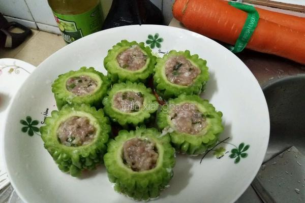 苦瓜酿肉的做法图解4