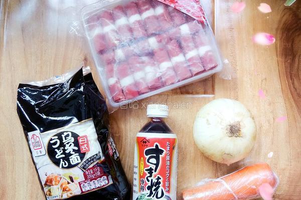 牛丼乌冬面的做法图解1