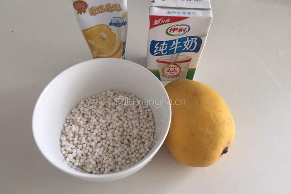芒果牛奶西米露的做法图解1