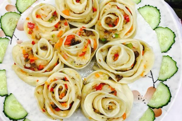 蒸饺（玫瑰花形）的做法图解1