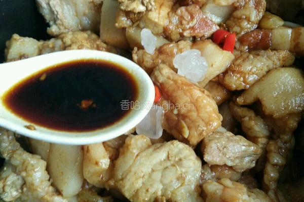 蒜香焖五花肉的做法图解6